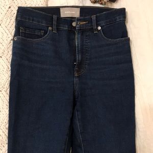Everlane dark wash skinny jeans